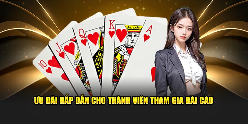 Ưu đãi hấp dẫn cho thành viên tham gia bài cào